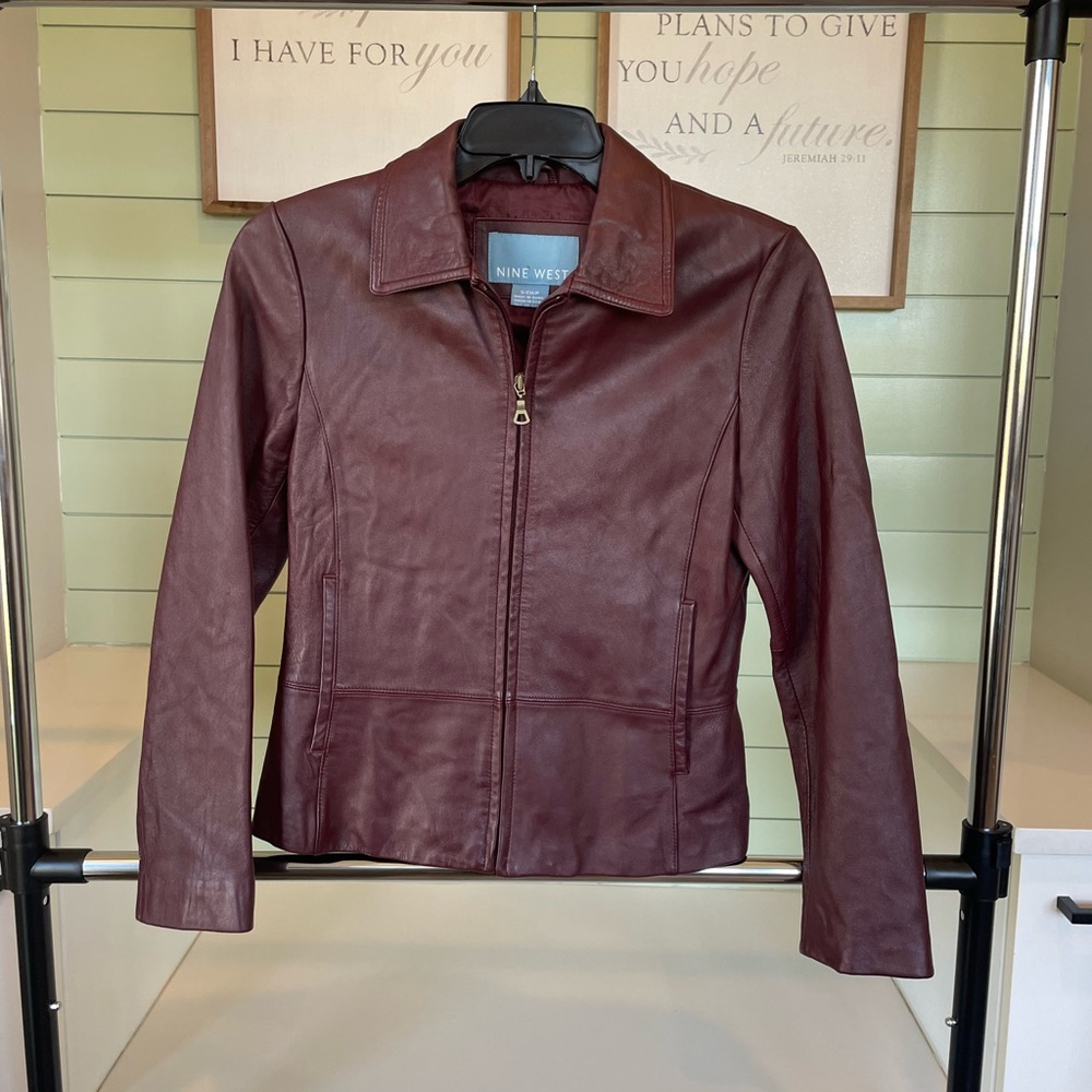Nine West vintage leather jacket. Late 90’s